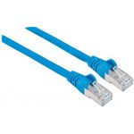 Intellinet Network Patch Cable, Cat6A, 5m, Blue, Copper, S/FTP, LSOH / LSZH, PVC, RJ45, Gold Plated Contacts, Snagless, Booted, Lifetime Warranty, Polybag (350778)
