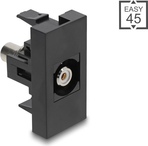 Delock Easy 45 Modul Cinch Buchse zu weiß schwarz (90958)
