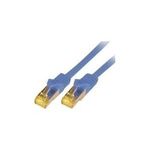 McabCat.7 Rohkabel S-FTP-PIMF-LSZH-10.0M-BLU 10Gigabit Ethernet 600MHzCat.7 Rohkabel Patchkabel, 2xRJ45 Cat.6a Stecker geschirmt, Schirmung: S/FTP (PIMF)Cat.7 Rohkabel, doppelt geschirmt, Leiterdurchmesser: 4x2xAWG26/7, ø=6,5mm, Leitermaterial: reines Kupfer, LSZH, Flammwidrig IEC60332-1, halogenfrei IEC60754-2, Ra (3742)