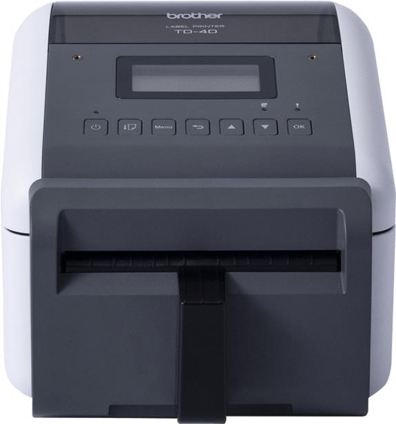 Brother TD-4550DNWBFC - Etikettendrucker - Thermodirekt - Rolle (11,8 cm) - 300 dpi - bis zu 152 mm/Sek. - USB 2.0, LAN, seriell, Wi-Fi(n), Bluetooth 4.2, USB-Host - Cutter (TD4550DNWBFCZ1)