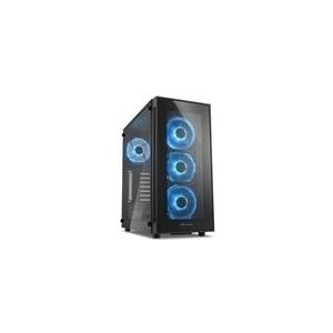 Sharkoon TG5 GLASS BLUE The Sharkoon TG5 is the perfect ATX Midi tower for all hardware enthusiasts, who want to show what they have got. Thanks to the front and the side panels made from tempered glass everyone will want to see the equipment built into the case (4044951020584)