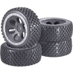 Reely 1:10 Buggy Kompletträder Rally Loch-Design Grau 4 St. (RE-6549729)