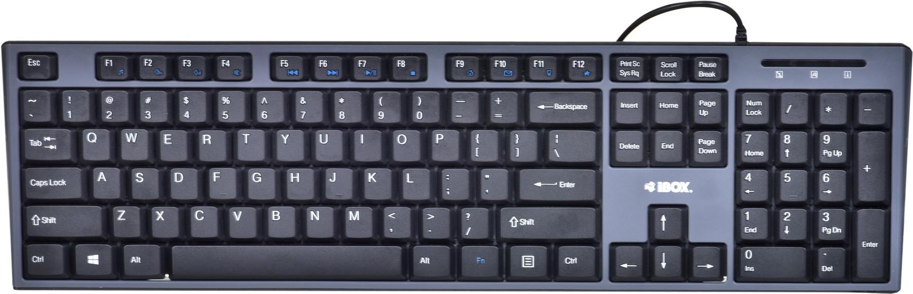 iBox IKMS606 Tastatur Maus enthalten USB QWERTY UK Englisch Schwarz (IKMS606)