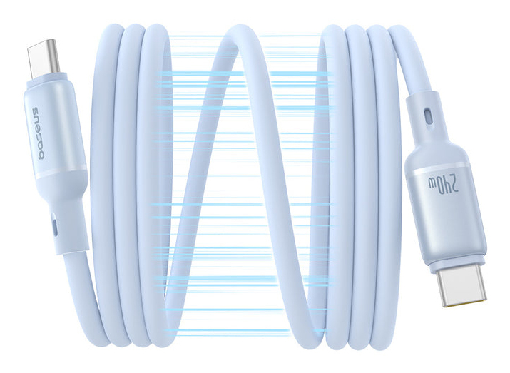 Baseus PicoGo USB-C Magnet-Ladekabel 240 W 1 m Blau