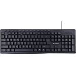 GEMBIRD Multimedia-Tastatur US-Layout schwarz (KB-UM-107-DE)