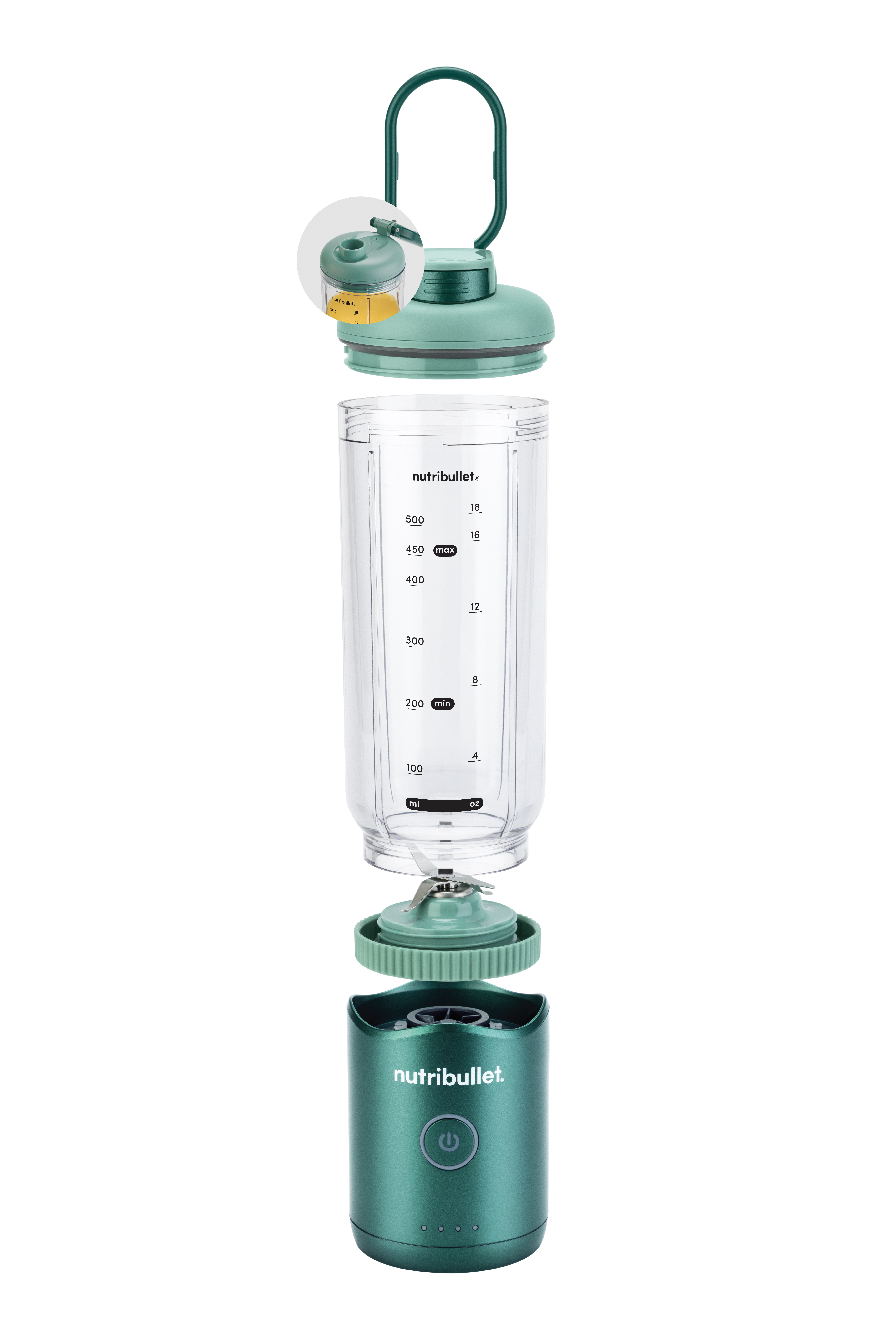 NutriBullet Flex NBP013GR Standmixer 0,59 l Grün