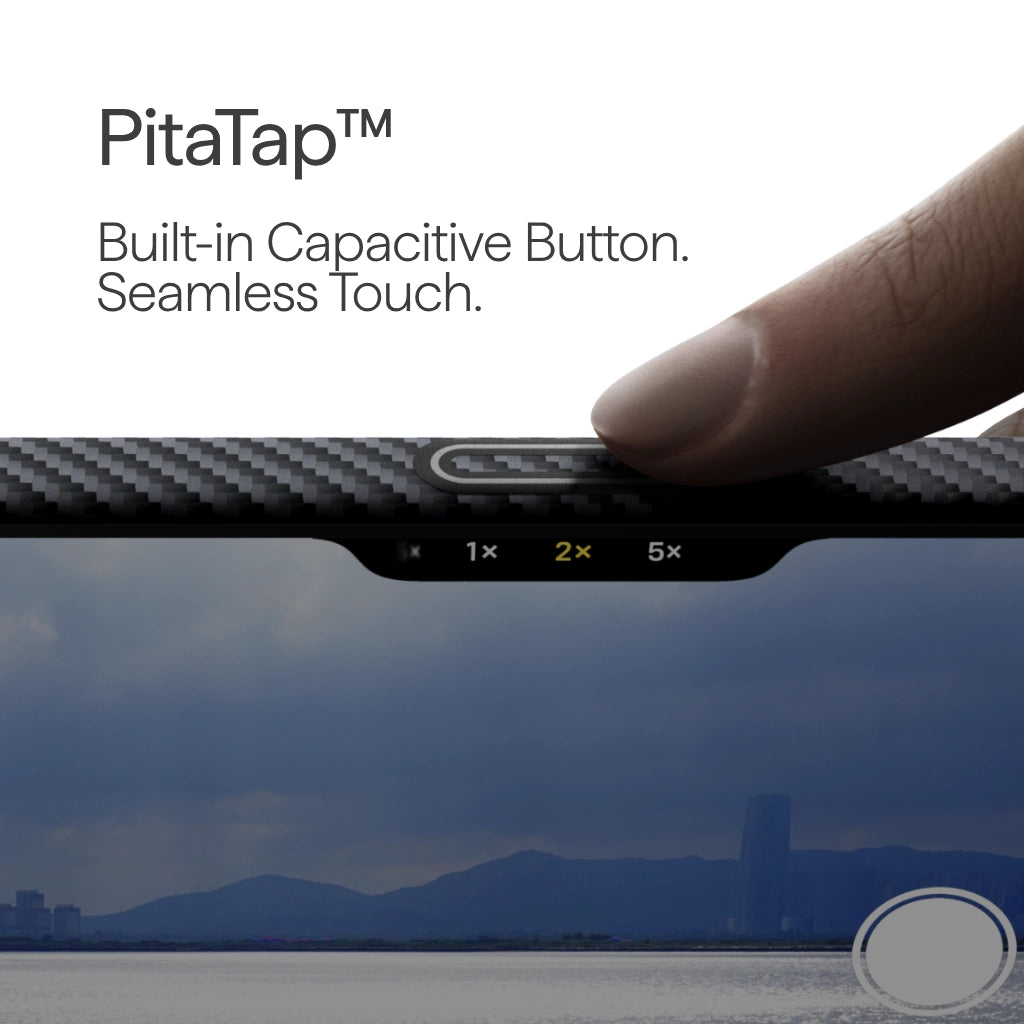 Pitaka Ultra-Slim Case KI1701BP für iPhone 17 Pro Schwarz/Grau