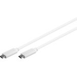 MicroConnect USB-C Gen2 cable white. (USB3.1CC2W)