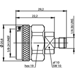 Telegärtner Koax-Adapter N-Stecker - SMA-Buchse J01027T0018 1 St. (J01027T0018)