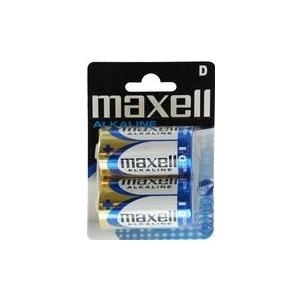 maxell Alkaline Batterie, Mono D, 2er Blister 1,5 Volt, Typ: LR20, Blisterverpackung, - 1 Stück (774410.04.EU)