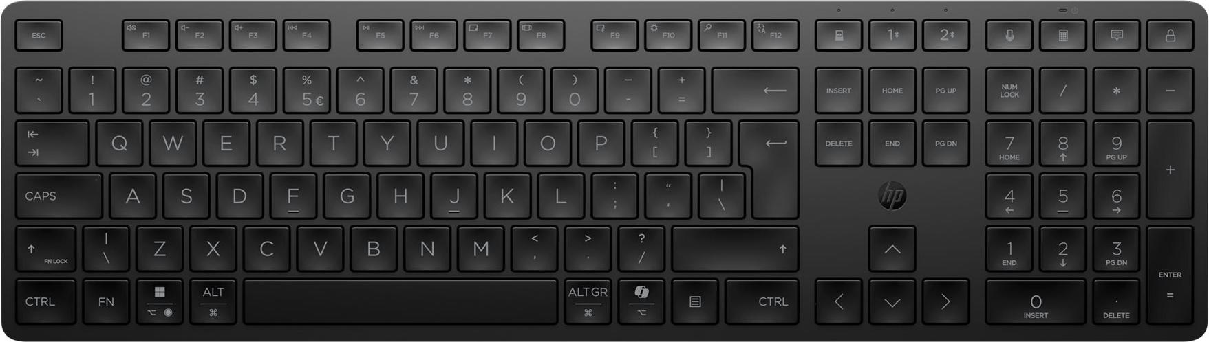 HP 495K Dual-Mode Tastatur Deutsch Schwarz