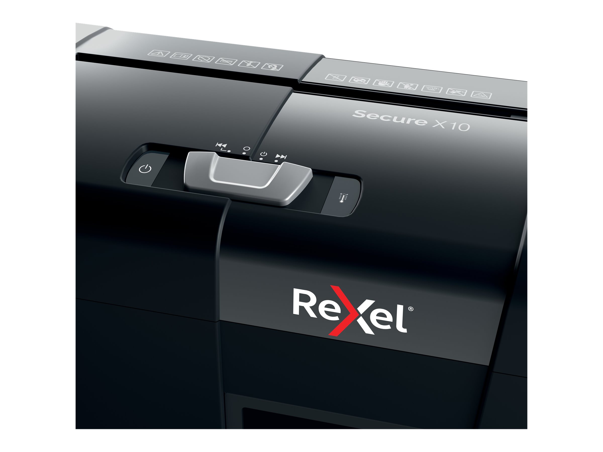 Rexel Secure X10 Aktenvernichter 10 Blatt Kreuzschnitt Schwarz