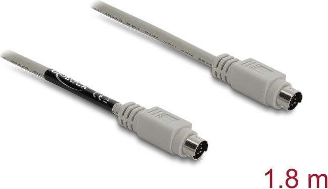 Delock PS/2 Kabel Stecker zu Stecker 1,8 m (87235)