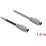 Delock PS/2 Kabel Stecker zu Stecker 1,8 m (87235)