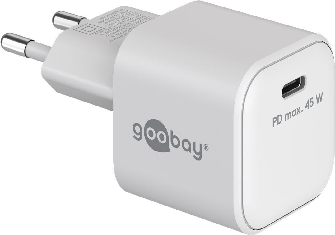 Goobay USB-C™ PD Schnellladegerät (45 W), weiß (65332)