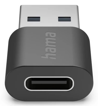 Hama Essential Line USB Typ-C-Adapter USB-A - USB-C 10 Gbit/s Schwarz