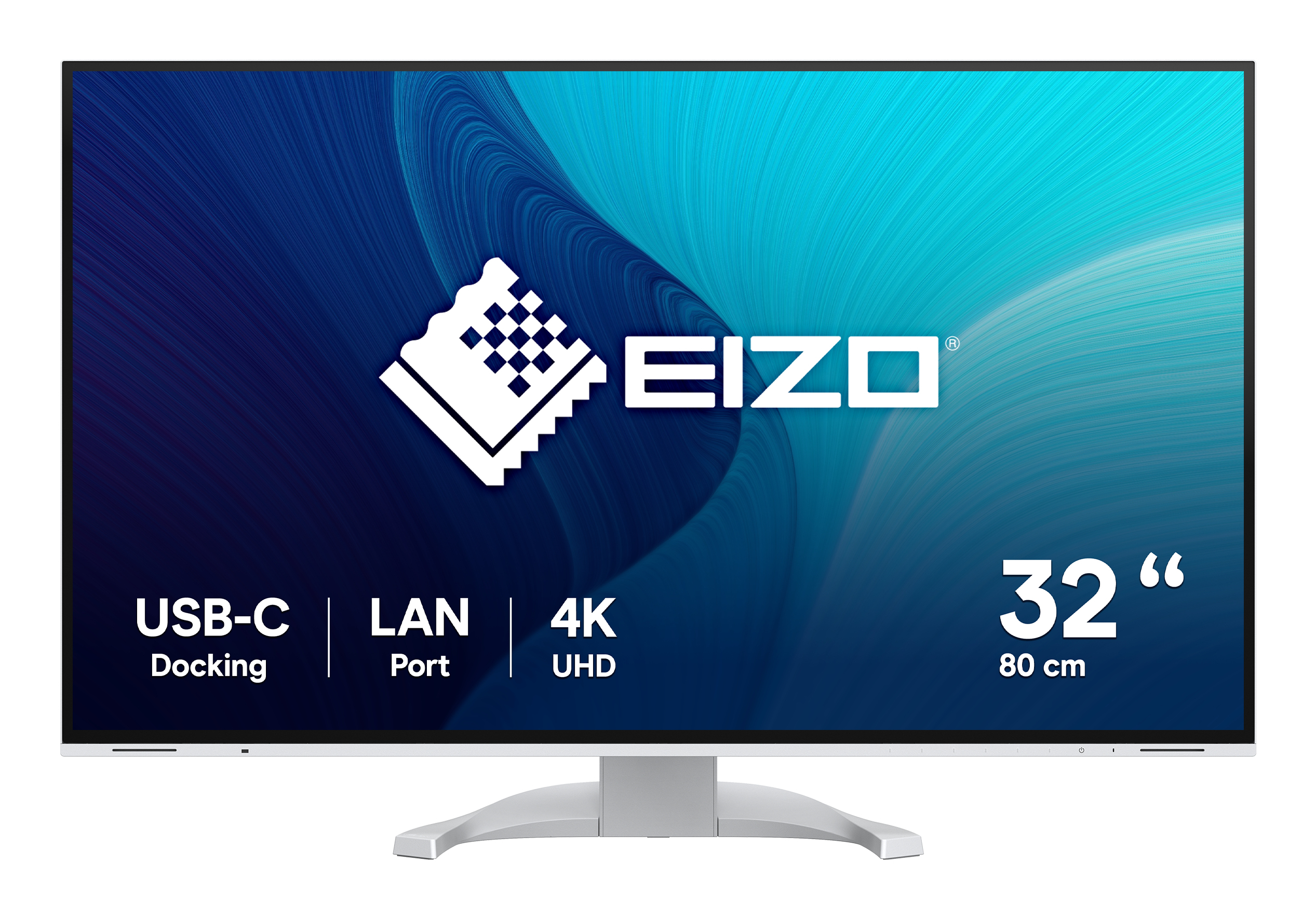 EIZO FlexScan EV3240X Office-Monitor 31,5" 4K UHD IPS 350 cd/m² USB-C HDMI DisplayPort LAN Weiß
