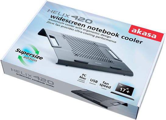 Akasa Helix 420 Notebook Cooler - black (AK-NBC-33BK)