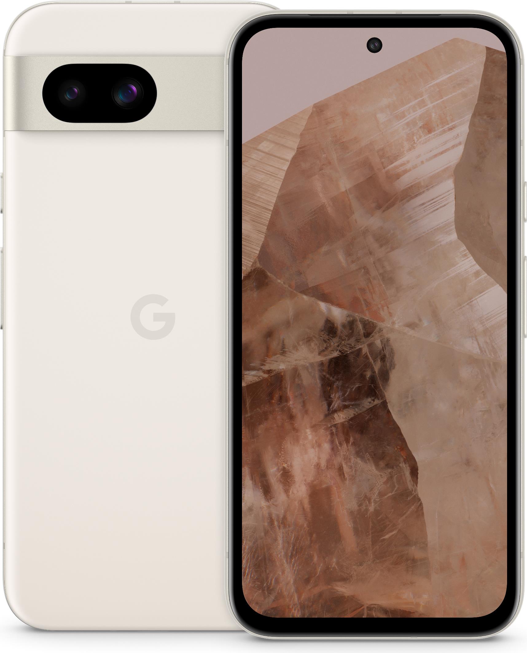 Google Pixel 8a 15,5 cm (6.1") Dual-SIM 5G USB Typ-C 8 GB 128 GB 4492 mAh Weiß (GA04988-GB)