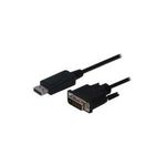 Assmann DisplayPort adapter cable. DP - DVI (24+1) M/M. 1.0m. w/interlock. DP 1.2 compatible. UL. CE. bl (AK-340301-010-S)