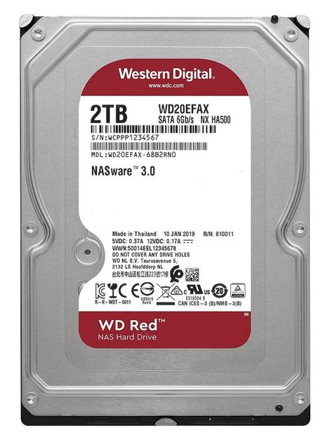 Western Digital Red 3.5"  2000 GB Serial ATA III (WD20EFAX)