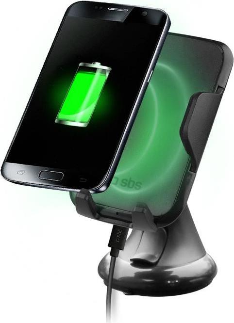 SBS TESUPPWINDWIR10W Halterung Passive Halterung Handy/Smartphone Schwarz (TESUPPWINDWIR10W) (geöffnet)