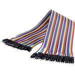 Renkforce JKMM403 Jumper-Kabel Arduino, Banana Pi, Raspberry Pi [40x Drahtbrücken-Stecker - 40x Drahtbrücken-Stecker] 30.00 cm Bunt (RF-4599692)