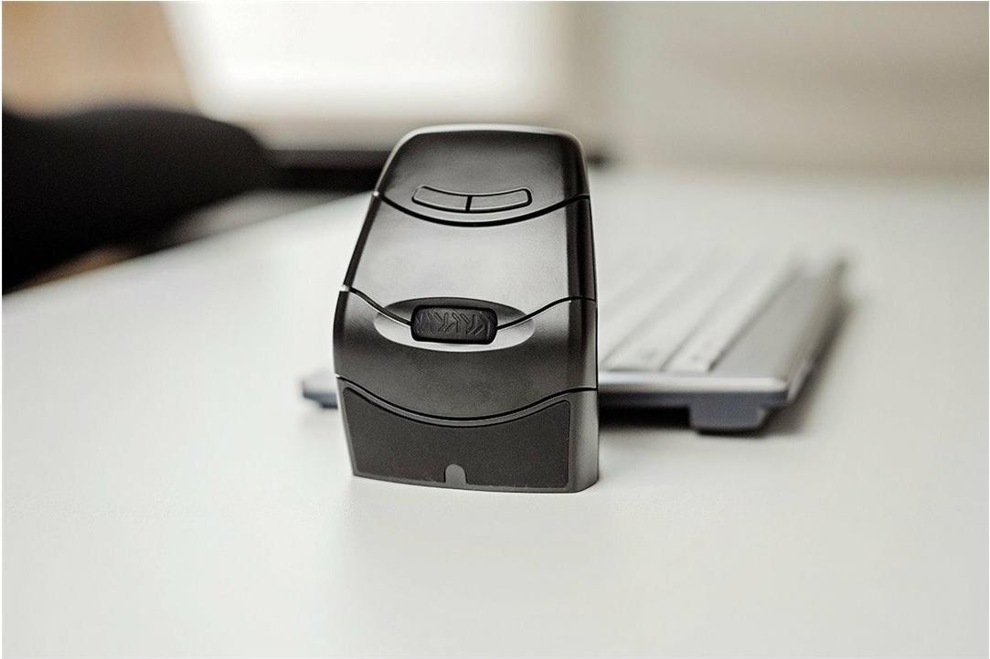 BakkerElkhuizen DXT 3 Precision Vertikale Maus USB-C Schwarz