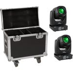 EUROLITE Set 2x LED TMH-B90 + Case mit Rollen (20000930)