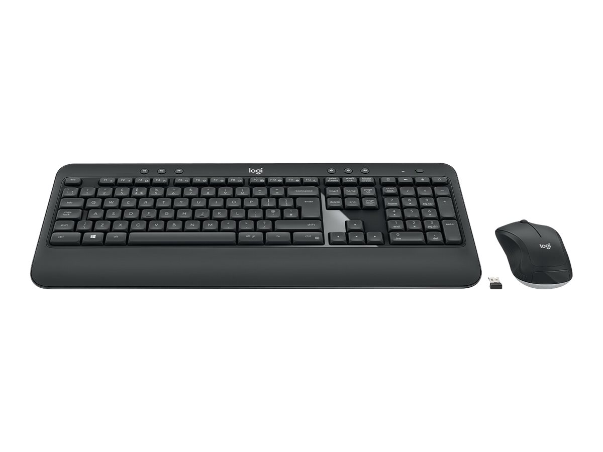 Logitech MK540 Advanced Kabelloses Tastatur- und Maus-Set QWERTY Italienisch Schwarz