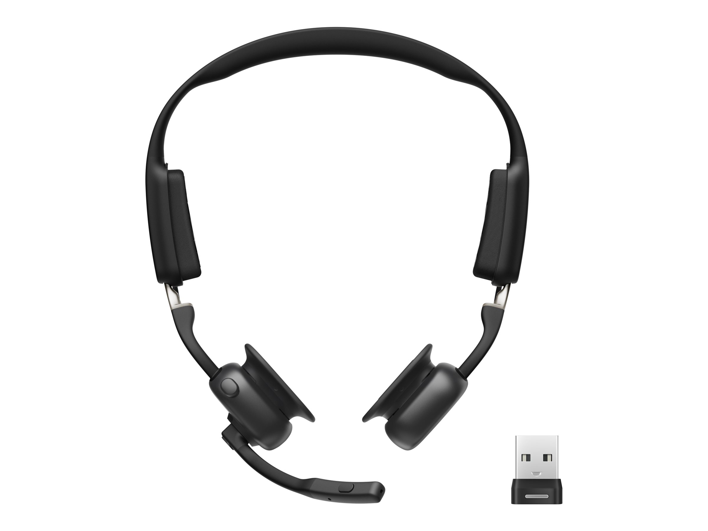 Shokz OpenMeet UC Headset Bluetooth Schwarz