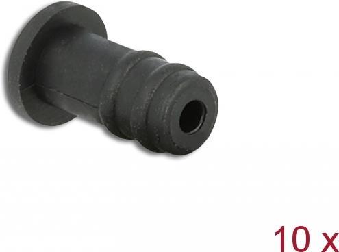 DELOCK Staubschutz für 3,5 mm Klinkenbuchse 10 Stück schwarz