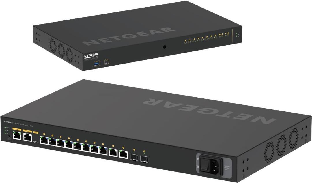 NETGEAR AV Line M4250-10G2XF-PoE++ 12-Port L3 Managed Switch Schwarz