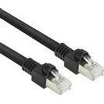 ACT Black 15 meters S/FTPCat.7 Rohkabel PUR flex patch cable snagless with RJ45 connectors (CAT6A compliant) (FB8515)