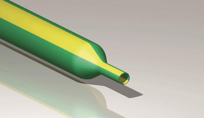 Cimco Schrumpfschlauch 19,0/9,0mm 181646 5,0m 2:1 Box dünnwandig grün/gelb 1 (181646)