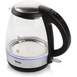 Domo DO9218WK Wasserkocher Silber/Schwarz/Transparent (DO9218WK)
