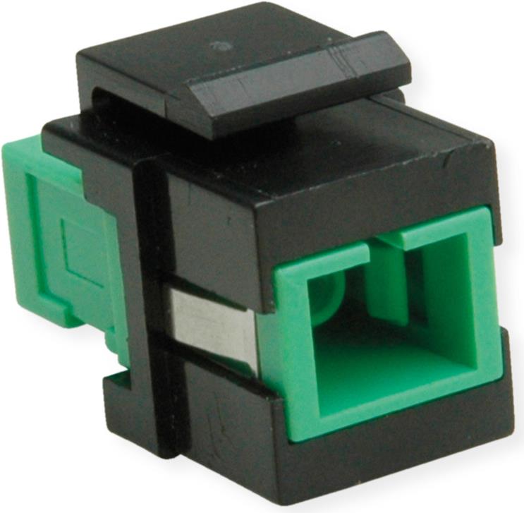 ROLINE Keystone LWL-Adapter SC/SC Simplex, Single Mode, OS2, APC (21.17.0052)