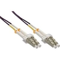 INLINE LWL Duplex Kabel, LC/LC 50/125µm, OM4, 1m