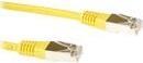 ACT Yellow 0.5 meter F/UTP CAT5E patch cable with RJ45 connectors. Cat5e f/utp lszh yellow 0.50m (IB7800)