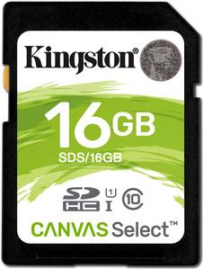 Kingston Technology Canvas Select 16GB SDHC UHS-I Klasse 10 Speicherkarte (SDS/16GB)