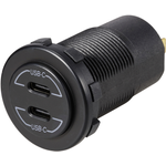 VOLTCRAFT USB-C®-Doppelsteckdose 9V-30V-60W Belastbarkeit Strom max.=3 A 12 - 24 V/DC (VC-14504180)