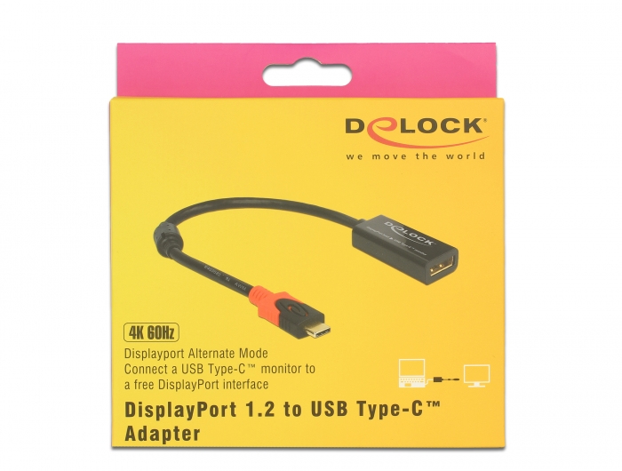Delock 63928 Thunderbolt-Adapter USB-C zu DisplayPort Schwarz