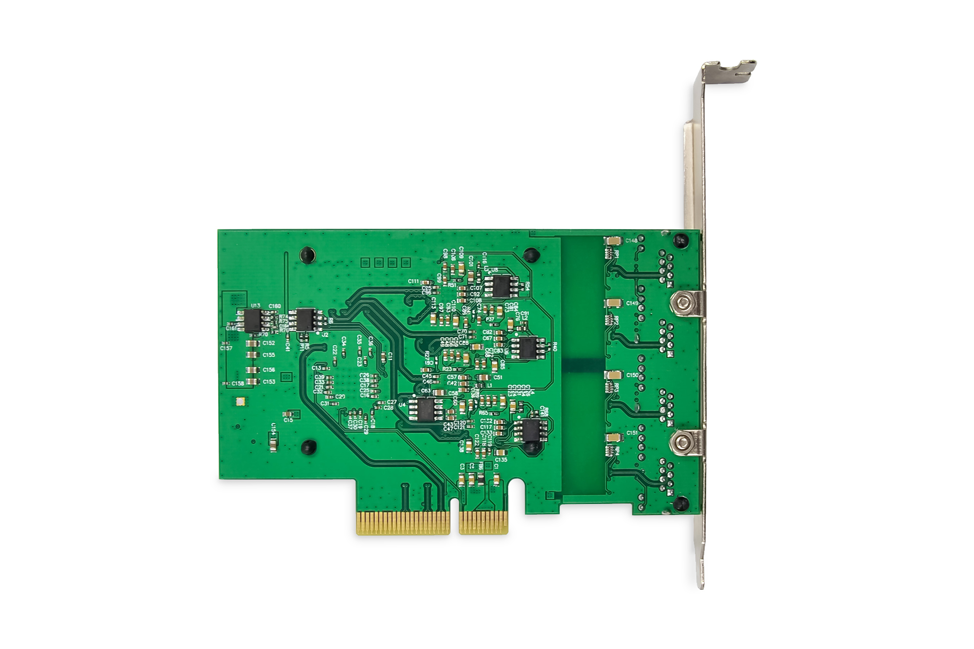 Digitus DIGITUS DN-10136 4-Port 2,5 Gbit/s PCIe Netzwerkadapter Schwarz, Grün