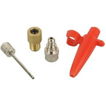 Fischer Fahrrad 85618 85618 Luftpumpen-Adapterset Metall, Rot (85618)