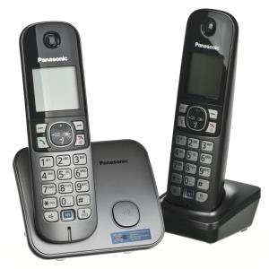 Panasonic KX-TG6812 DECT-Telefon Anrufer-Identifikation Schwarz