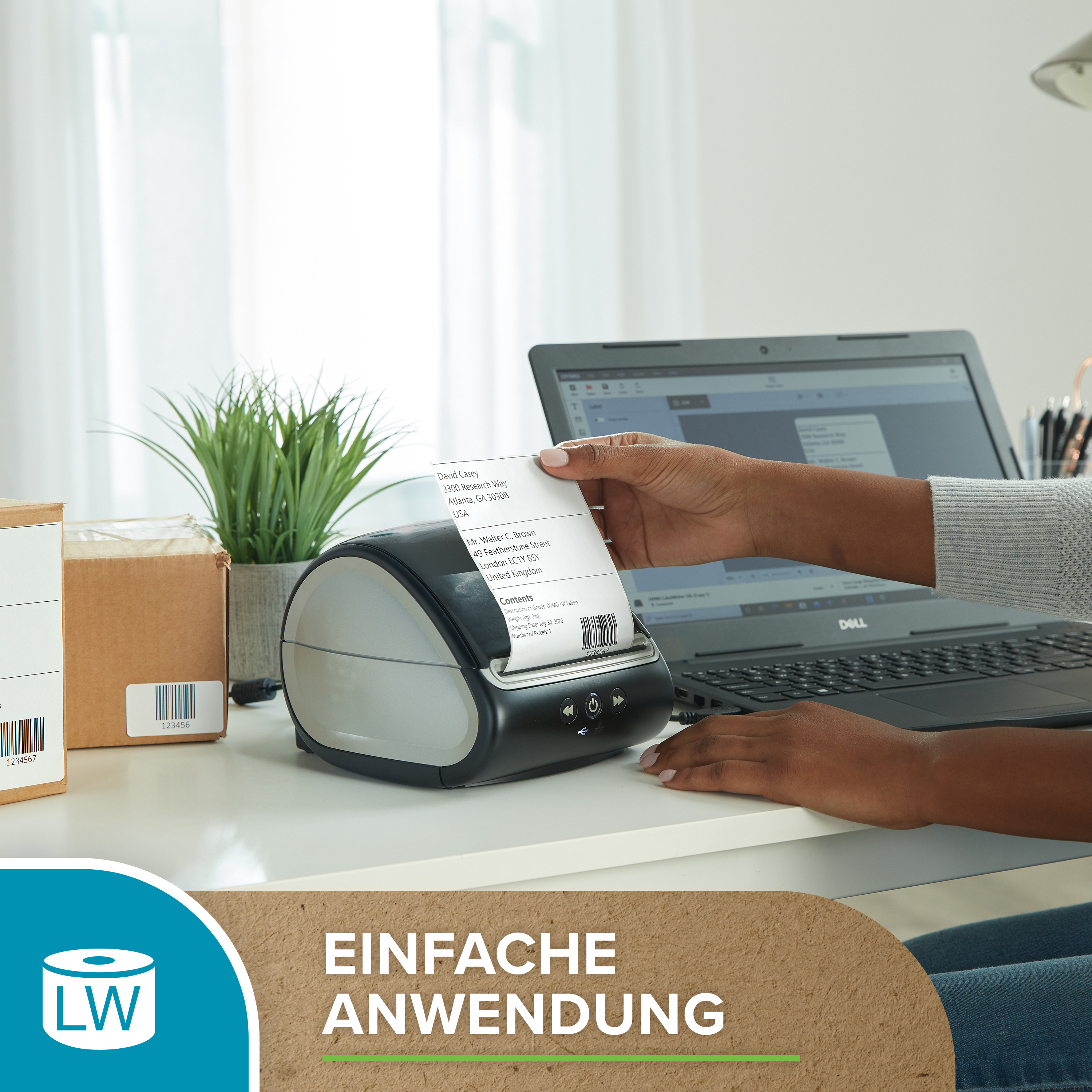 Dymo LabelWriter Versandetiketten 102 x 210 mm 140 Stück Weiß