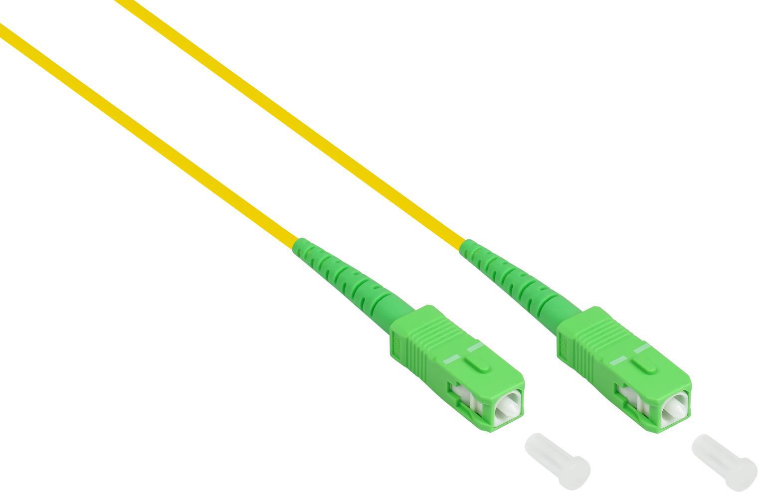 Alcasa LW-S907SASA Glasfaserkabel 7,5 m SC/APC FTTH G.652D Gelb (LW-S907SASA)