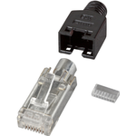 RJ45-Hirose Stecker STP, TM11 schwarz,100 Stück, 3 Elemente, Cat.5e Hersteller: HIROSE (H7540.4-100)