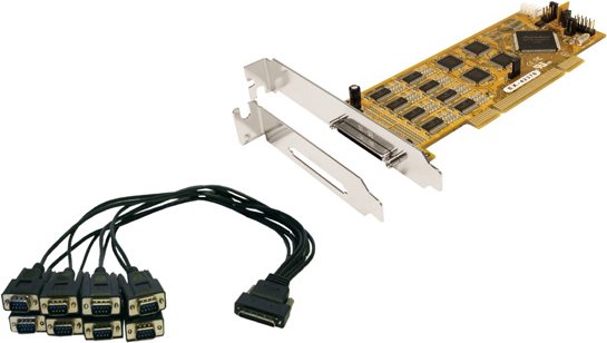 Exsys EX-42378 PCI Schnittstellenkarte 8x Seriell RS-232/422/485