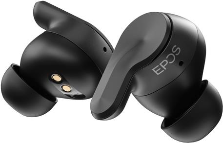 EPOS ADAPT E1 schwarz Bluetooth Earbuds Multi-Connect IPX5 Hybrid ANC Ladecase USB-C Dongle Ohradapter Teams und iPhone Zertif. (1001262)